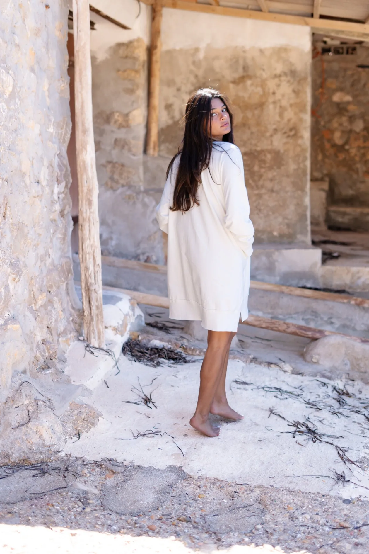 Sweater Dress Chavela Ecru