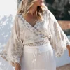 Top Zoia Flower Ivory