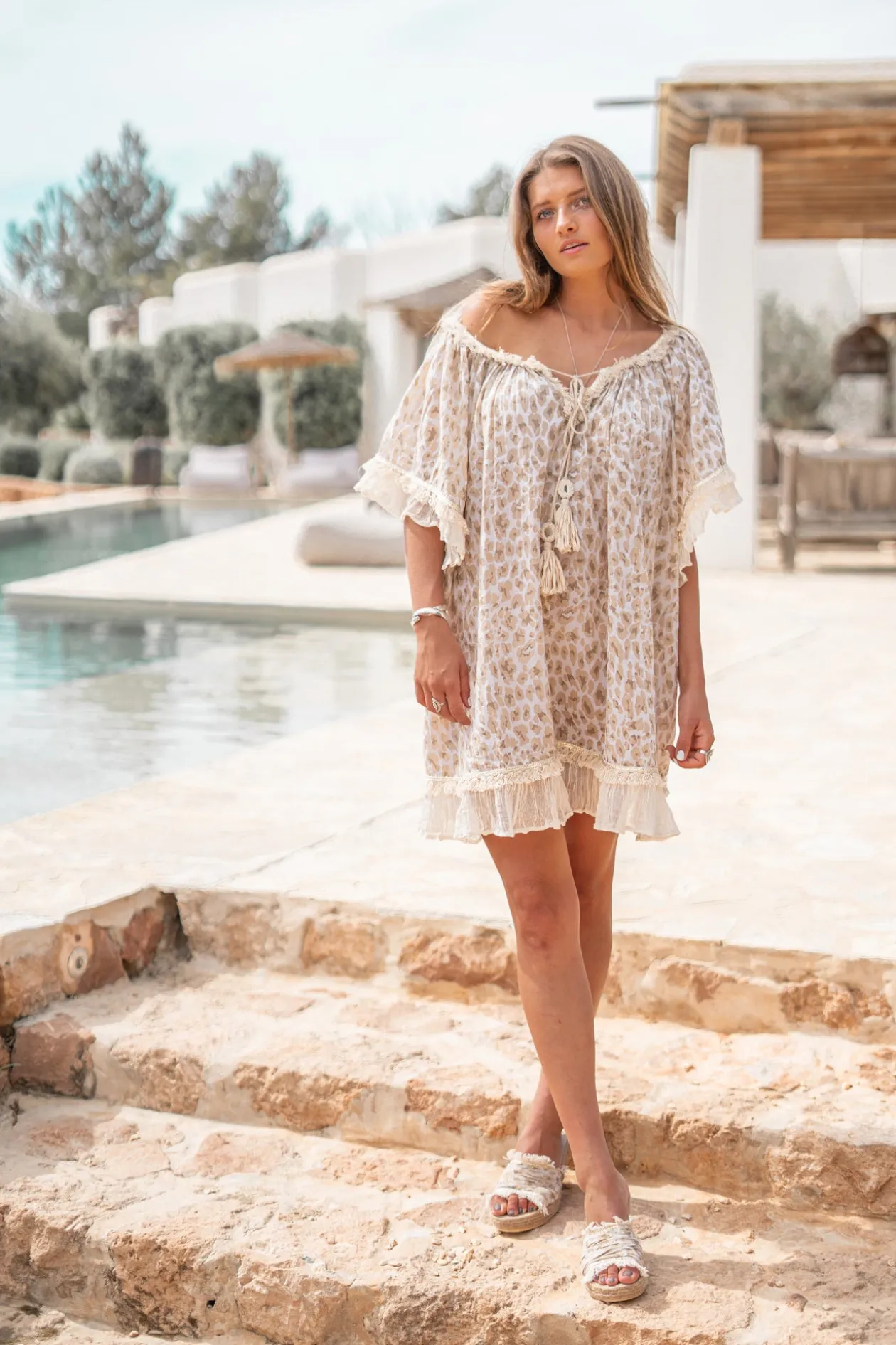 Tunic Ana Leopard Natural