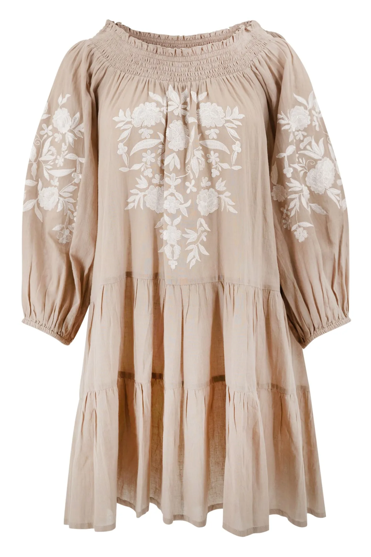 Tunic Elena Bordado Light Taupe