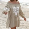Tunic Elena Bordado Sand