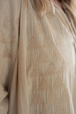 Tunic Ida Cuadros Sand