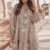 Tunic Ida Ethnic Taupe Print