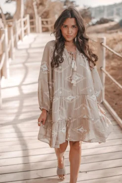 Tunic Ida Ethnic Taupe Print