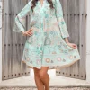 Tuniek Alise Flower Aqua