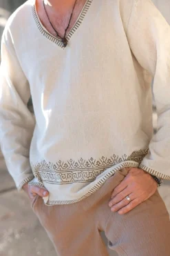 V-neck Shirt Raf Ivory