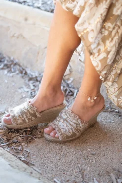 Wedge Inessa Baroque Taupe Print
