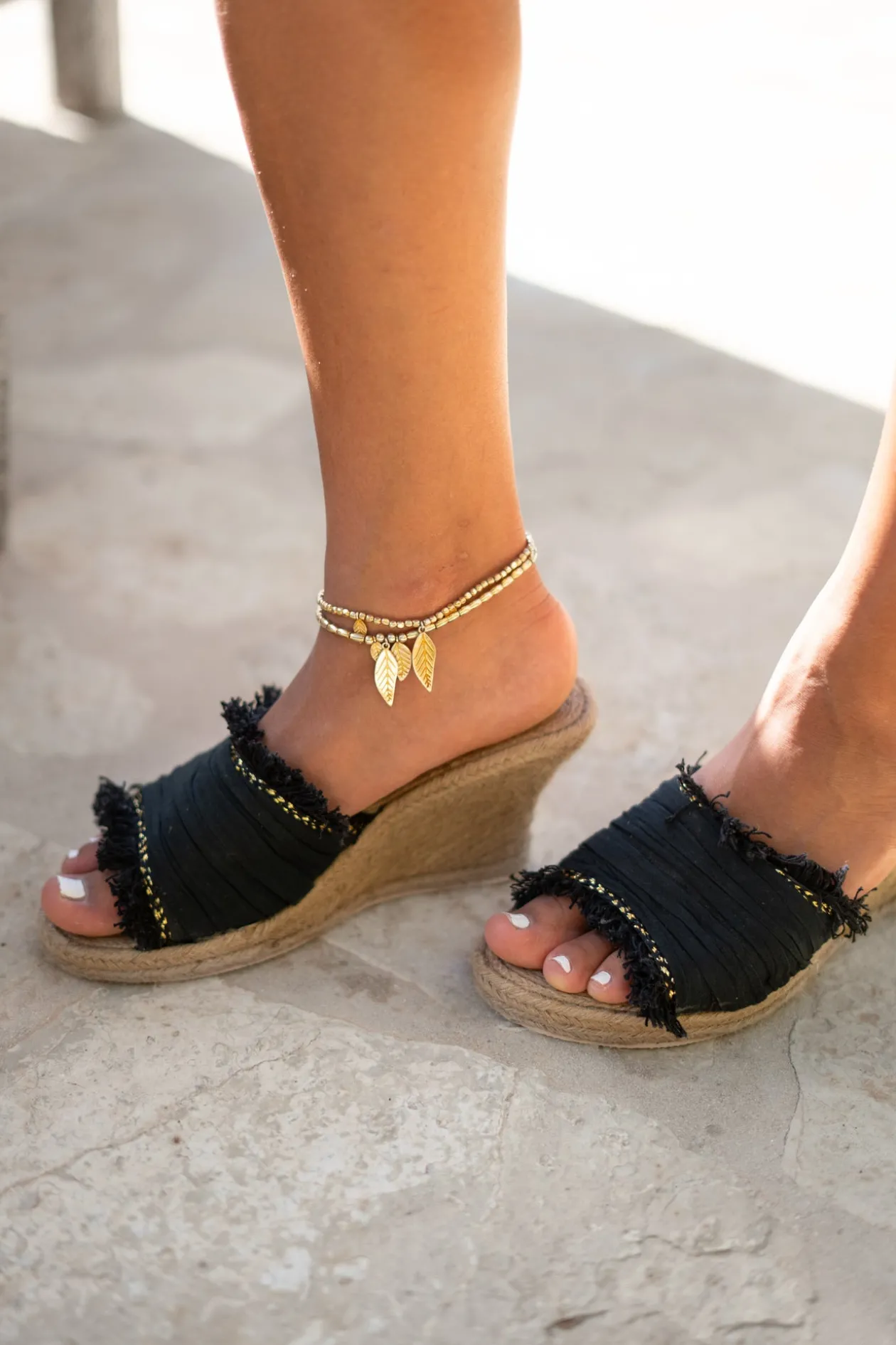 Wedge Inessa Destello Black