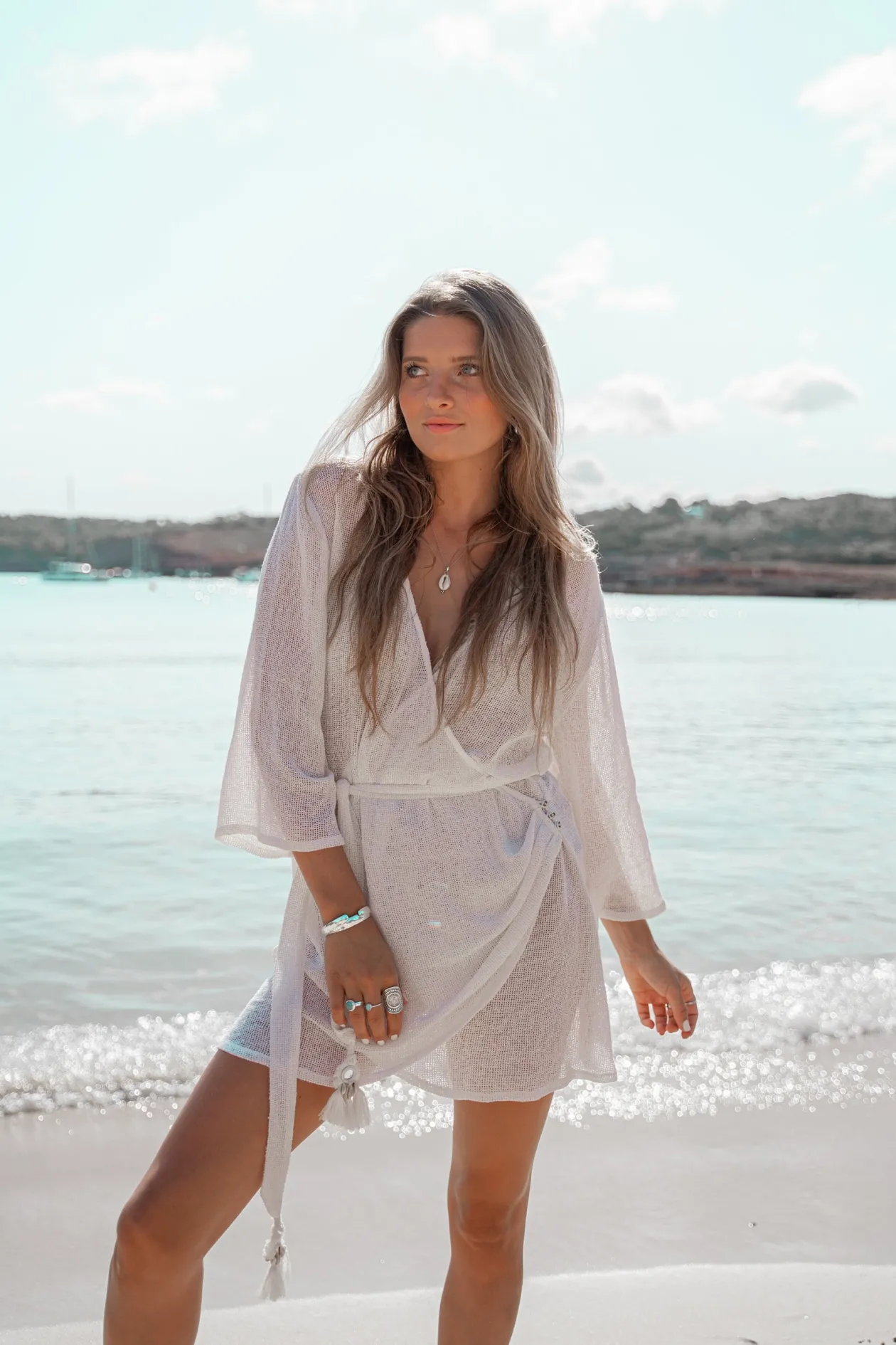 Wrap Dress Deya White