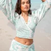 Wrap Top Adella Aqua