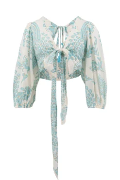 Wrap Top Adella Aqua