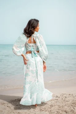 Wrap Top Adella Aqua