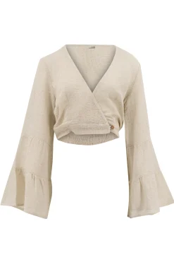 Wrap Top Adri Deya Ivory