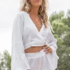 Wrap Top Adri Plain White
