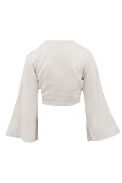 Wrap Top Adri Plain White