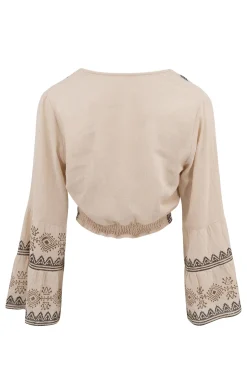 Wrap Top Adri Resort Ivory