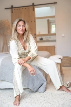 Wrap Top Adri Scorva Ecru